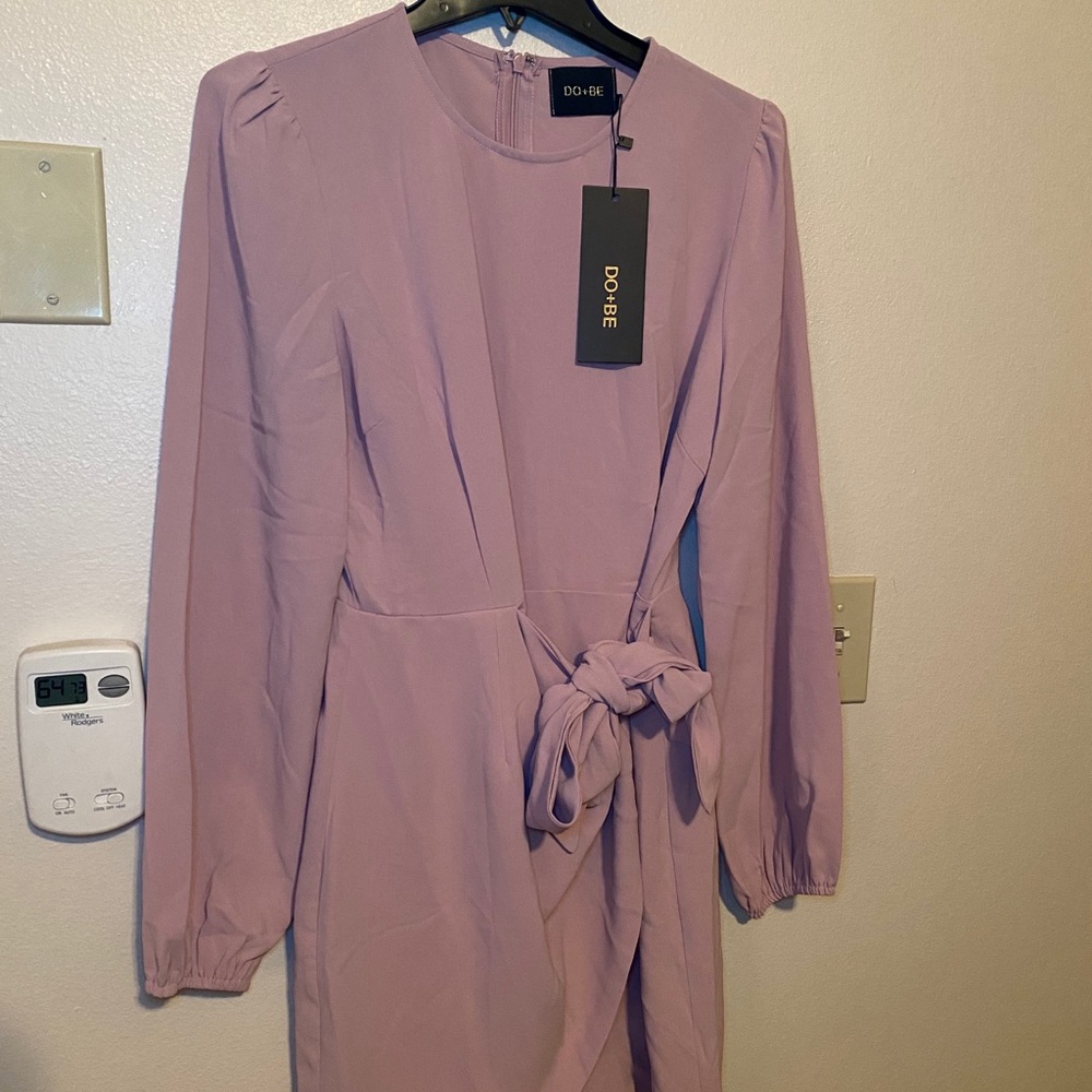 Mauve Long Sleeve Dress